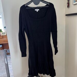 LC Lauren Conrad Black Long Sleeve Dress